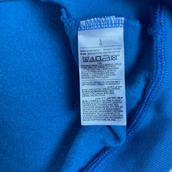 Old Navy Maternity Cross-Front Nursing Blue Cotton Blend Pullover Hoodie Large - Picture 6 of 6